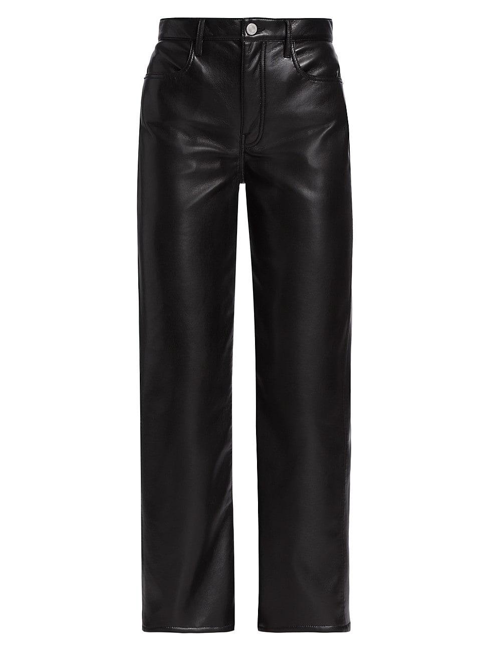 Womens Le Jane Faux Leather Crop Pants product image