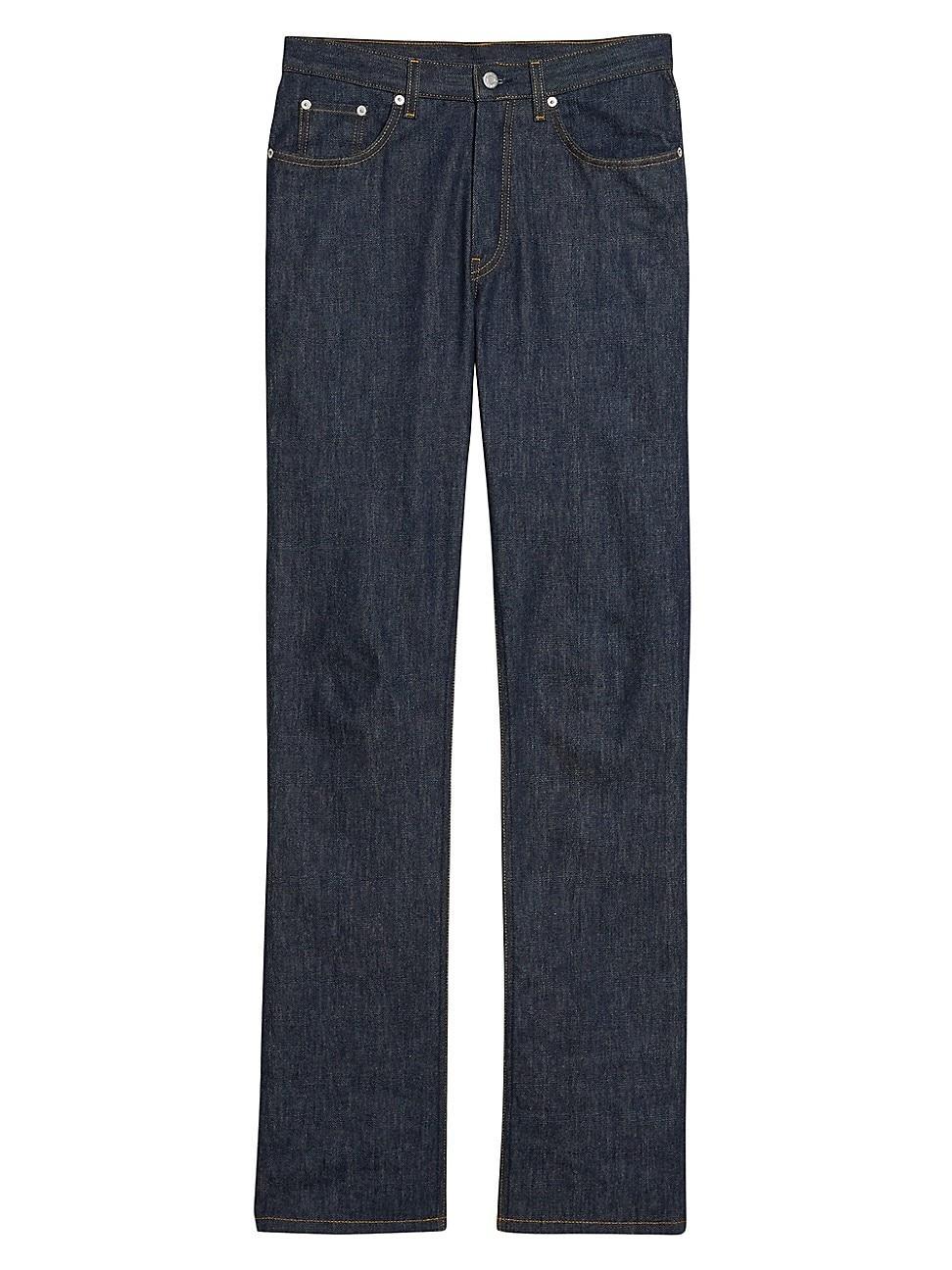 Womens Mid-Rise Straight-leg Jeans Product Image