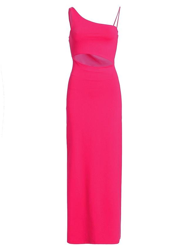 Womens One-Shoulder Maxi Dress Product Image