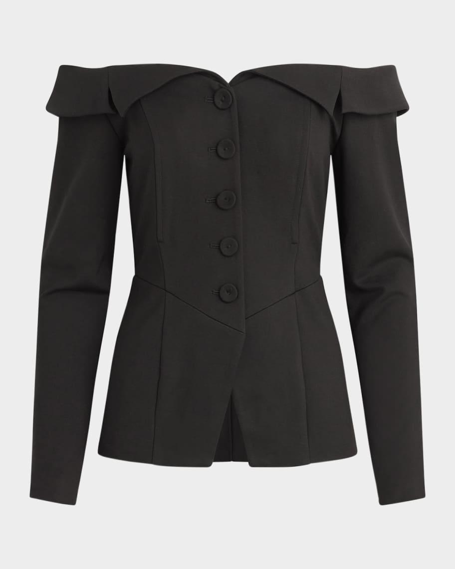 The Irina Off-Shoulder Jacket Product Image