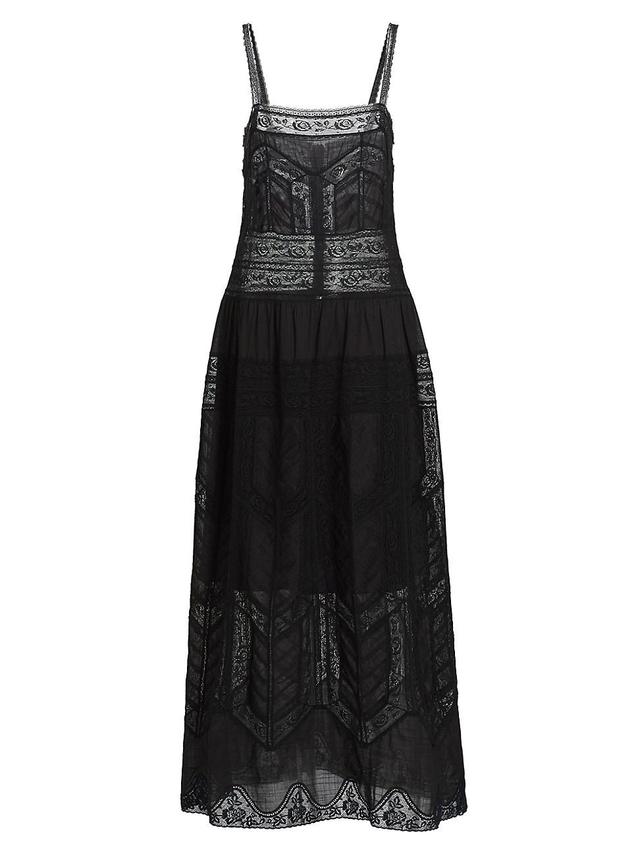 Womens Halliday Lace Slip Maxi Dress Product Image