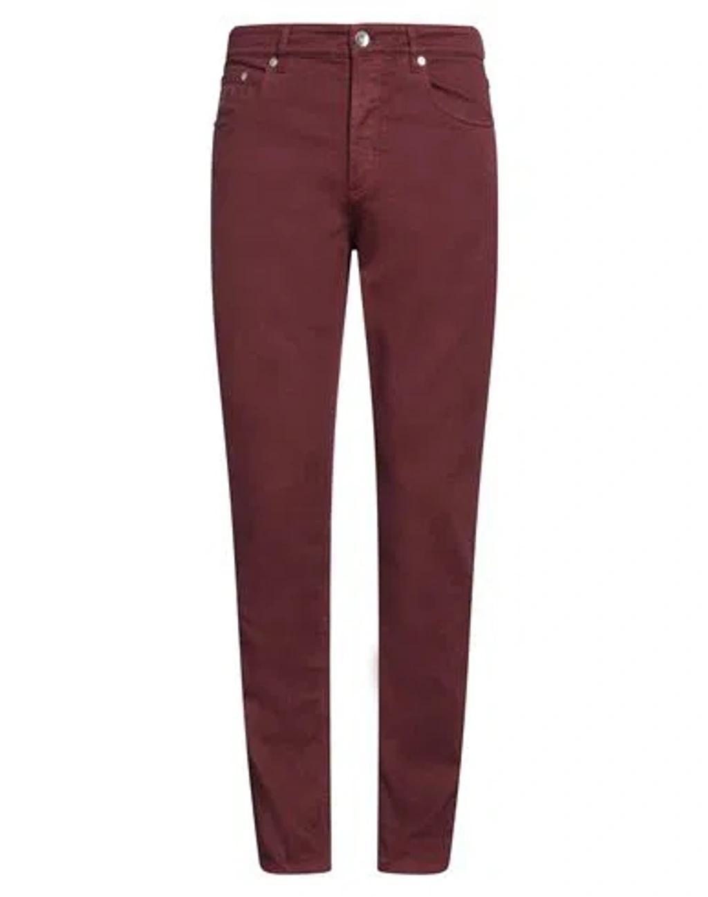 Dark Red Slim Straight Jean In Multi Product Image