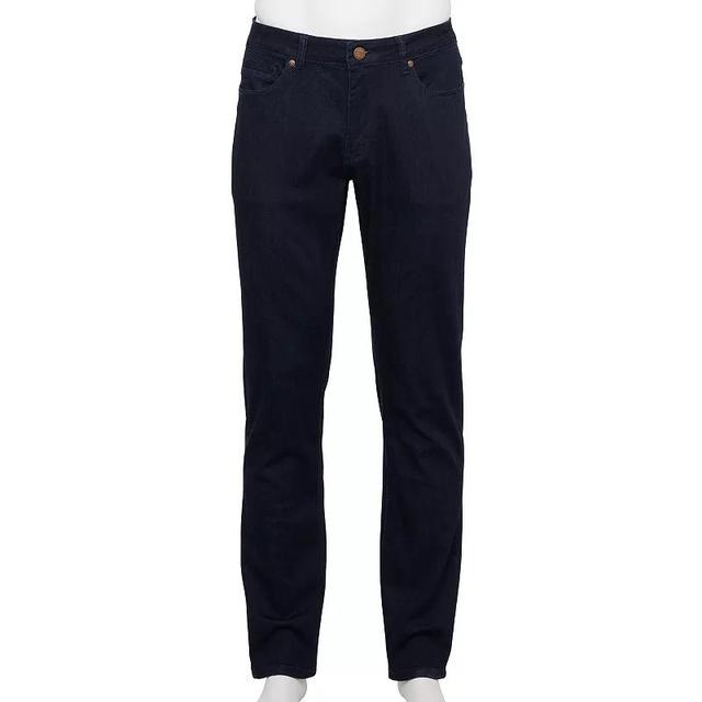 Mens Barbell Apparel Straight Athletic Fit Jeans Dark Blue Product Image