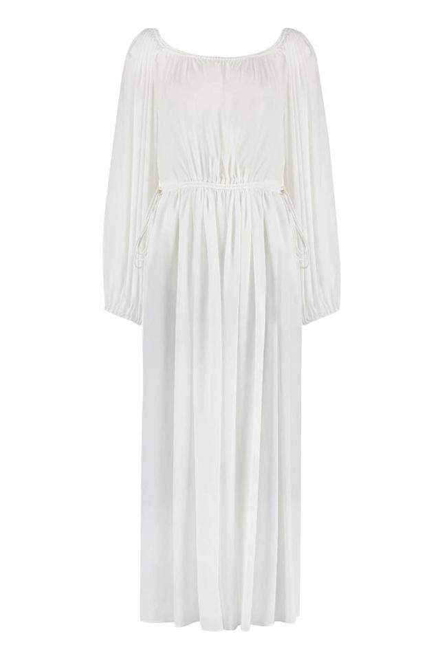 CHLOÉ Elegant White Silk Dress For Women Product Image