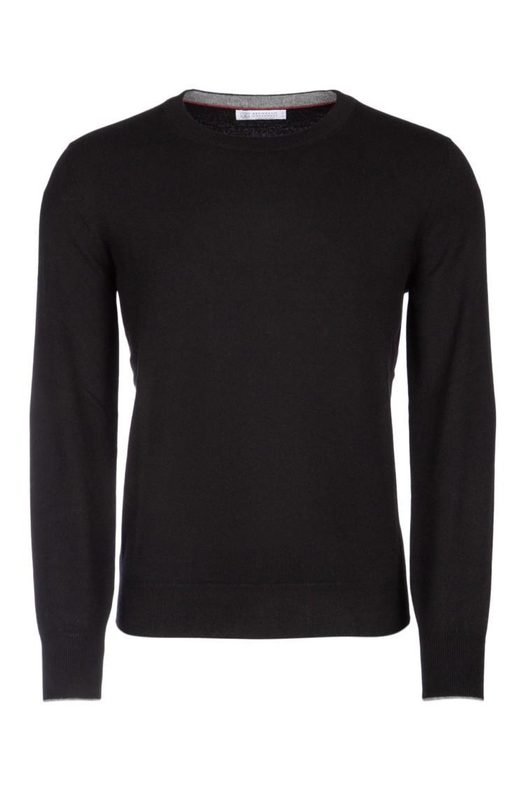 BRUNELLO CUCINELLI Cashmere Sweater In Black Product Image