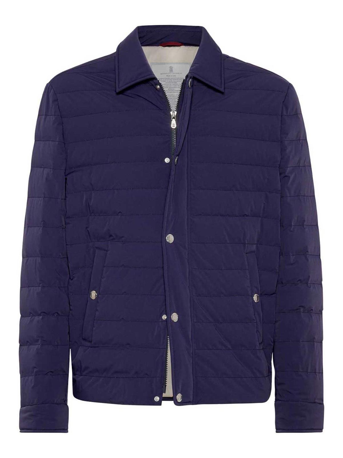 Quilted Jacket In Indigo Product Image