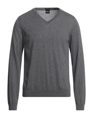 Boss Man Sweater Grey Size Xxl Virgin Wool In Medium Gray Product Image