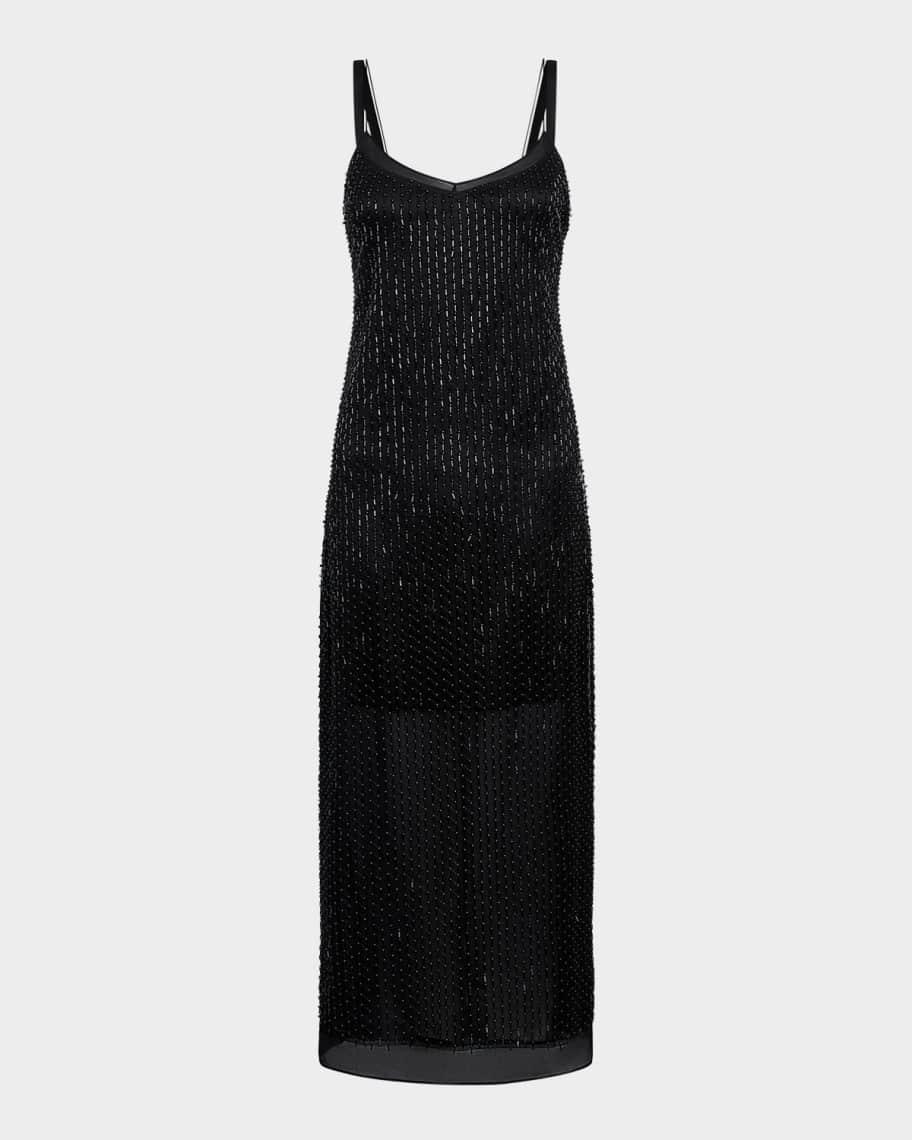 Sleeveless Beaded Midi Slip Dress product image