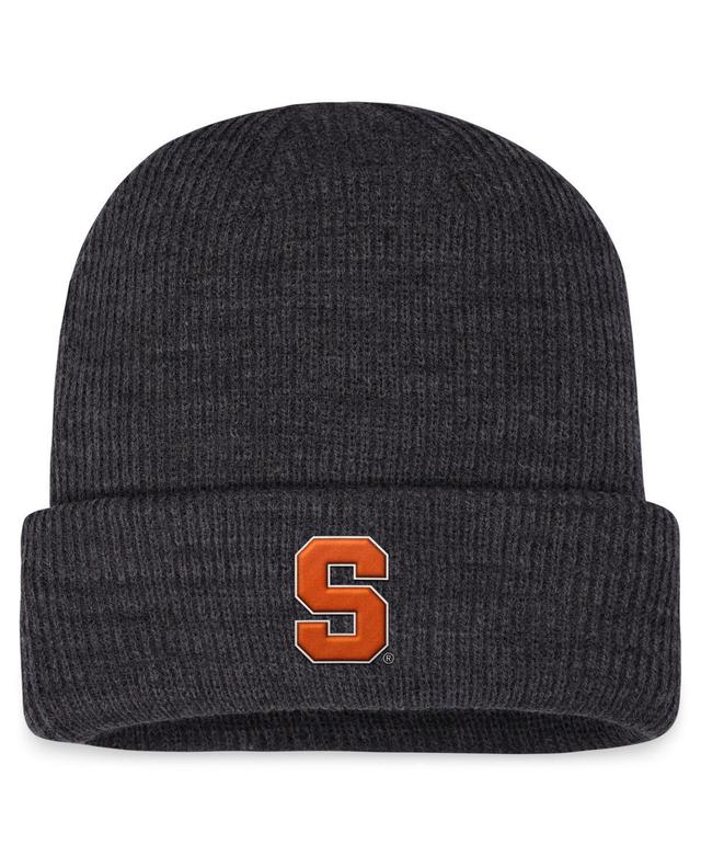 Mens Top of the World Charcoal Syracuse Orange Sheer Cuffed Knit Hat Product Image