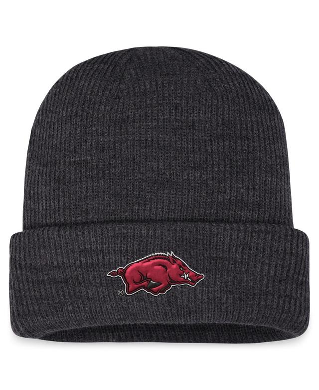 Mens Top of the World Charcoal Arkansas Razorbacks Sheer Cuffed Knit Hat Product Image