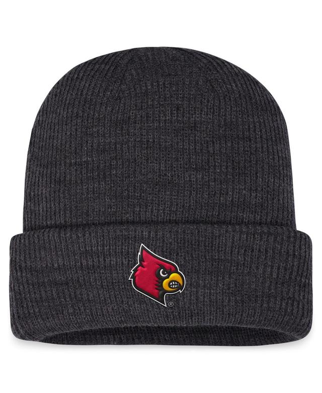 Mens Top of the World Charcoal Louisville Cardinals Sheer Cuffed Knit Hat Product Image