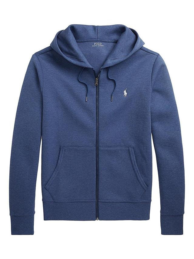 Mens Double-Knit Cotton-Blend Full-Zip Hoodie Product Image