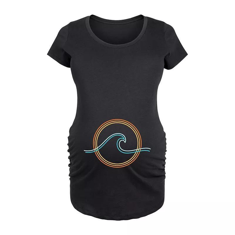 Maternity Sun Wave Graphic Tee, Womens Product Image