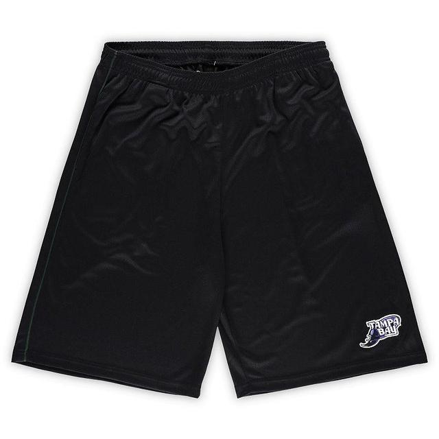 Mens ProfileBlack Tampa Bay Rays Big & Tall Mesh Shorts Product Image