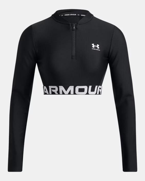 Women's HeatGear® Rib ¼ Zip Long Sleeve Product Image