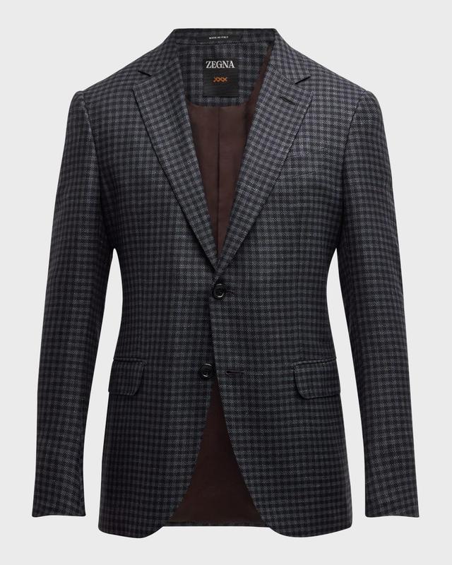 Mens Cashmere-Blend Check Sport Coat Product Image