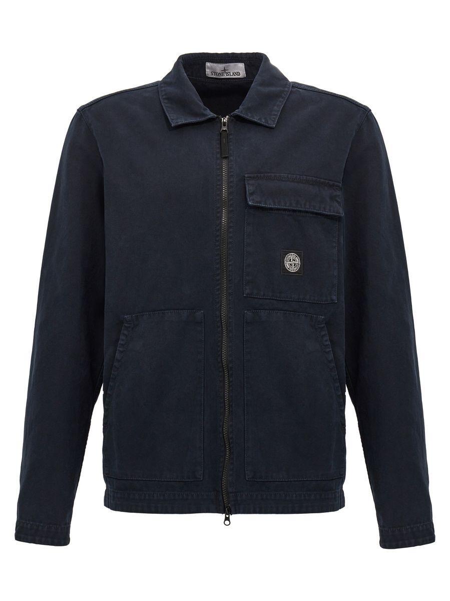 STONE ISLAND Shirts In V0120 Blue Product Image