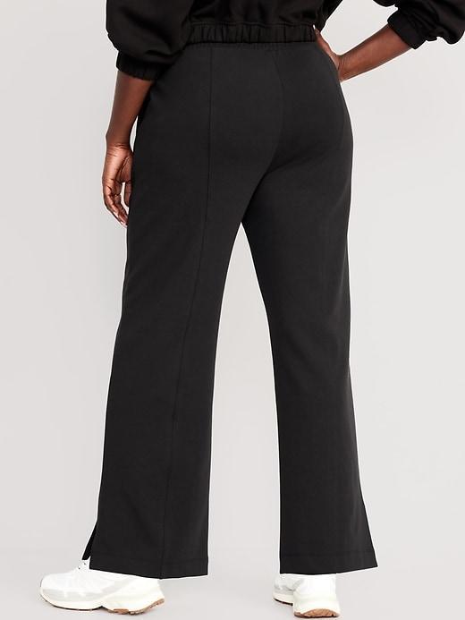 High-Waisted Dynamic Fleece Wide-Leg Pants Product Image