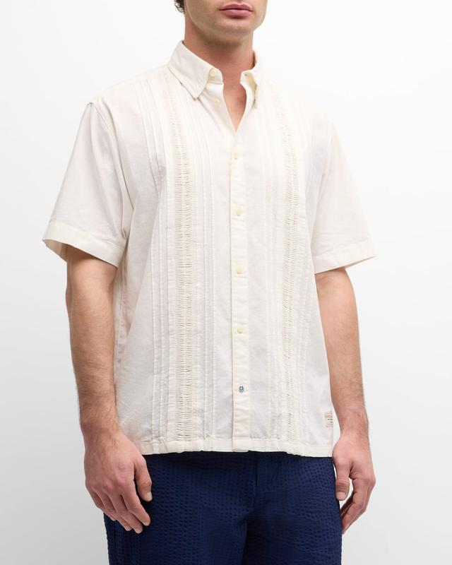 Mens Cotton Button-Down Shirt Product Image