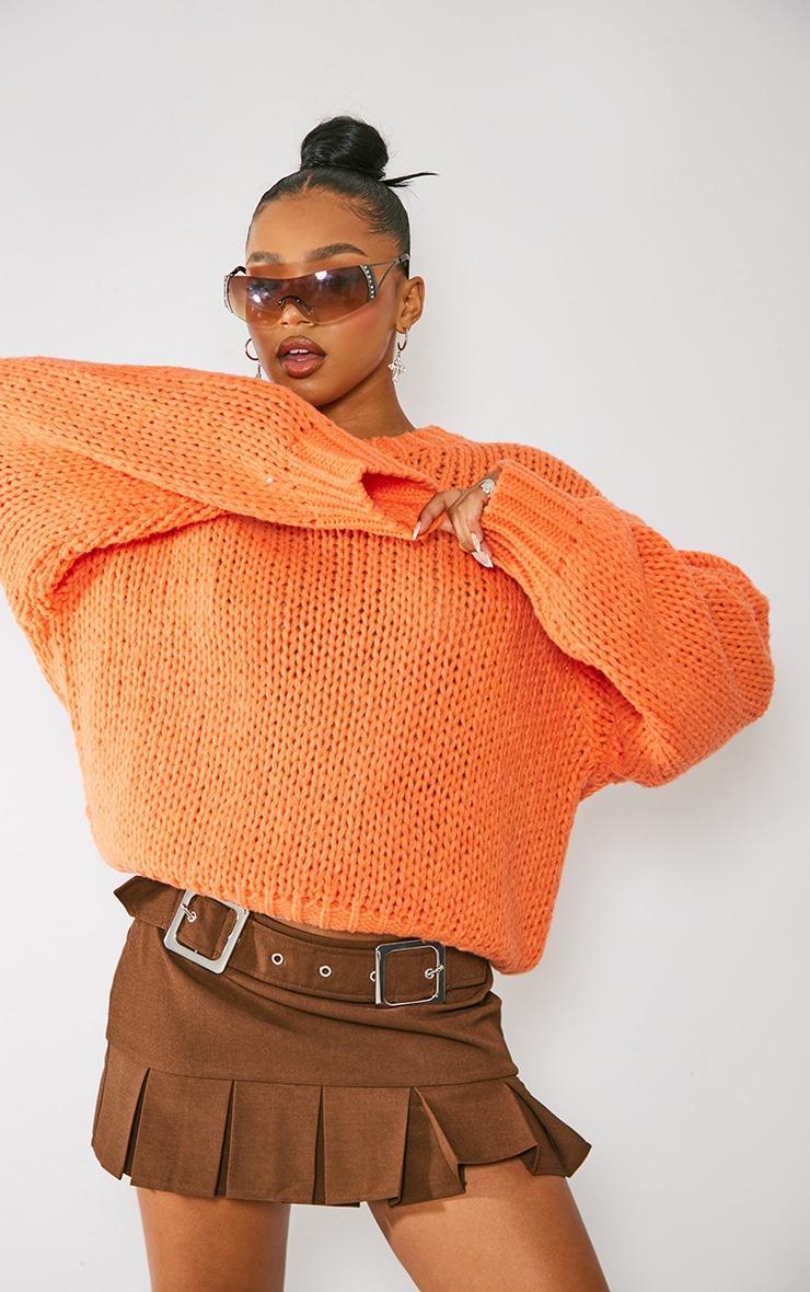 Orange Super Chunky Oversized Sweater product image