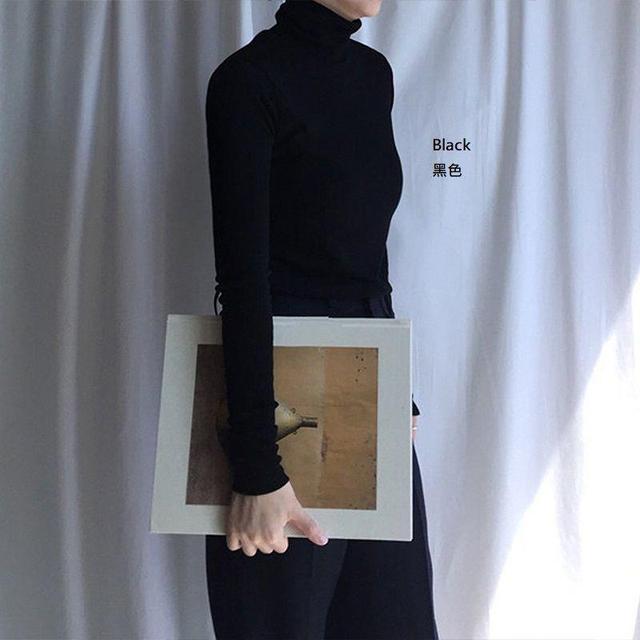 Long-Sleeve Turtleneck T-Shirt Product Image