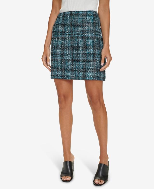 Calvin Klein Womens Tweed Pencil Skirt Product Image