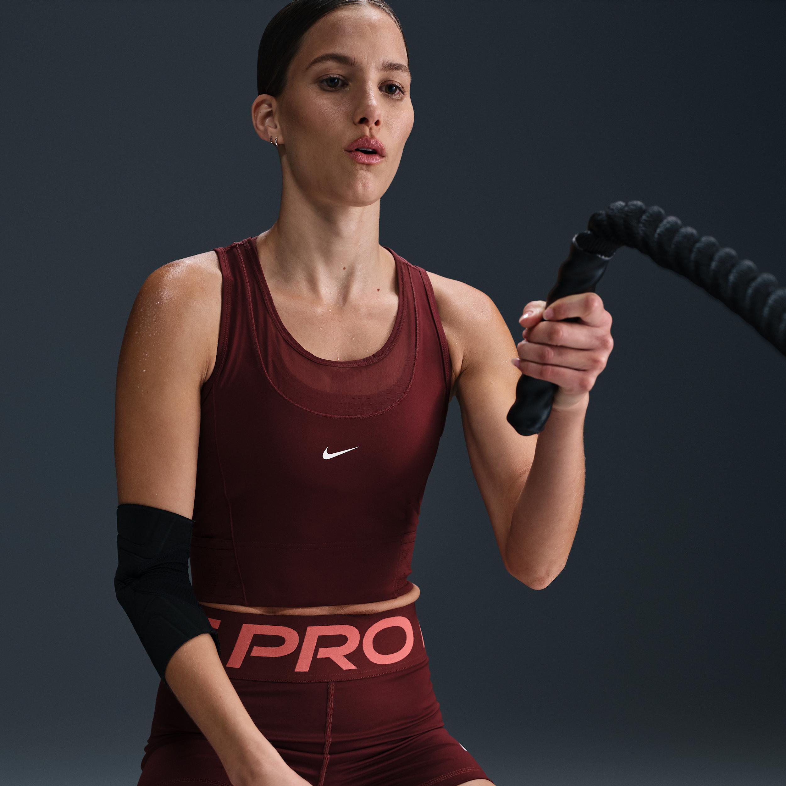 Women's Nike Pro Dri-FIT Cropped Tank Top Product Image