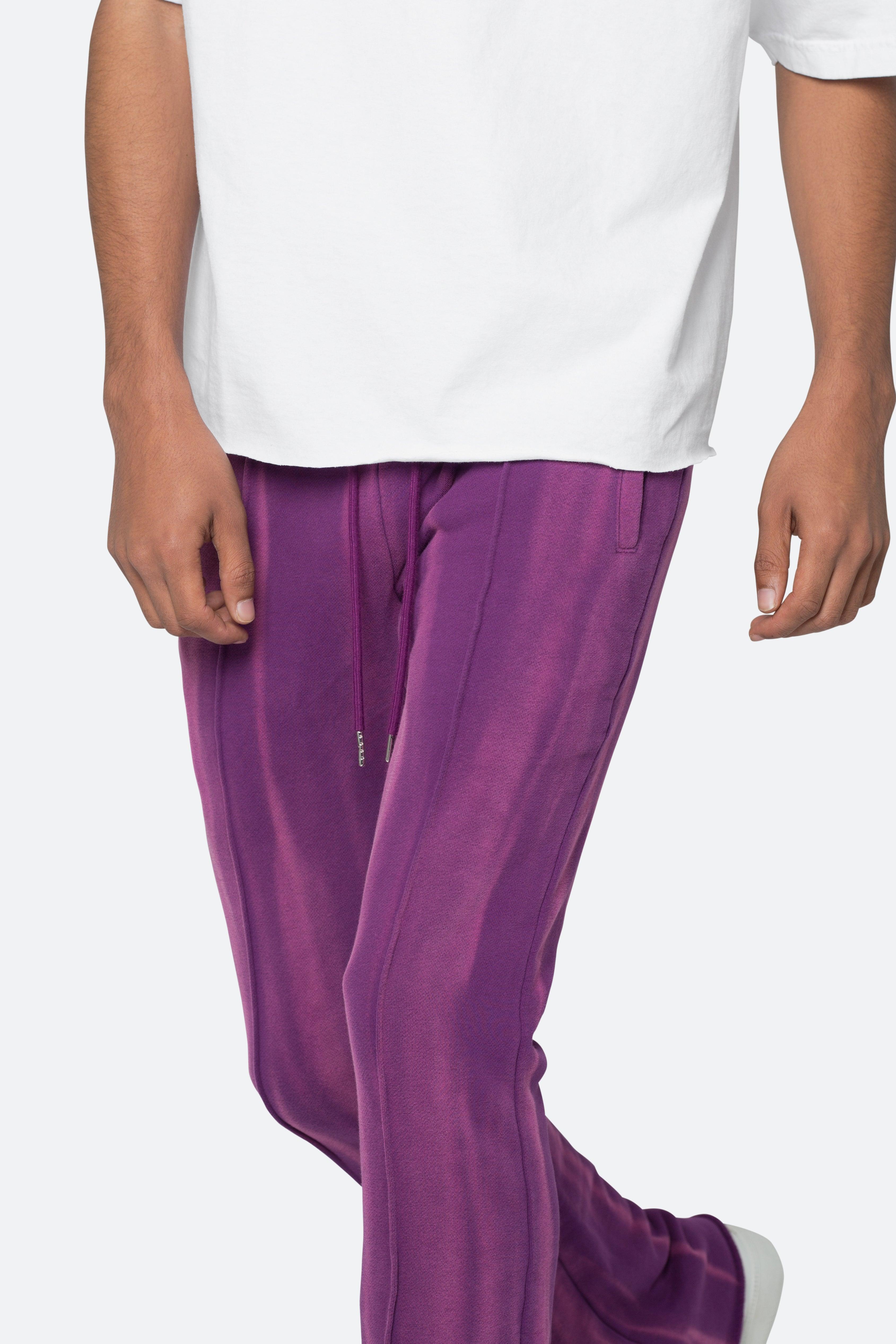 French Terry Flare Sweatpants - Purple Product Image