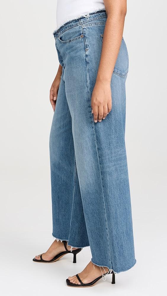 FRAME Le Low Baggy Wide Leg Cut Off Jeans | Shopbop Product Image