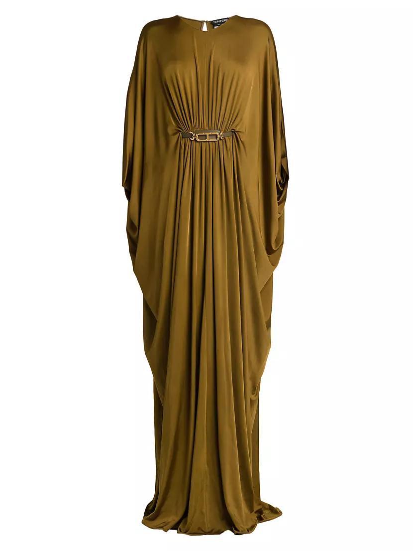 Satin Stretch Jersey Kaftan Gown Product Image