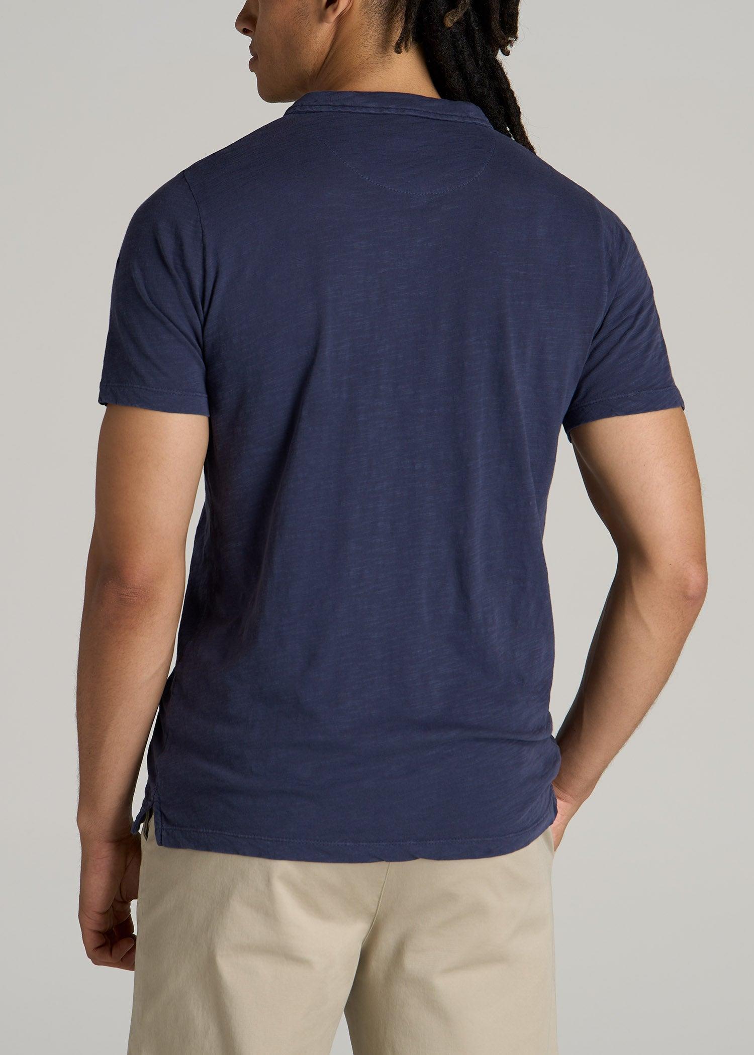 Slub Men's Tall Polo Shirt in Navy Product Image