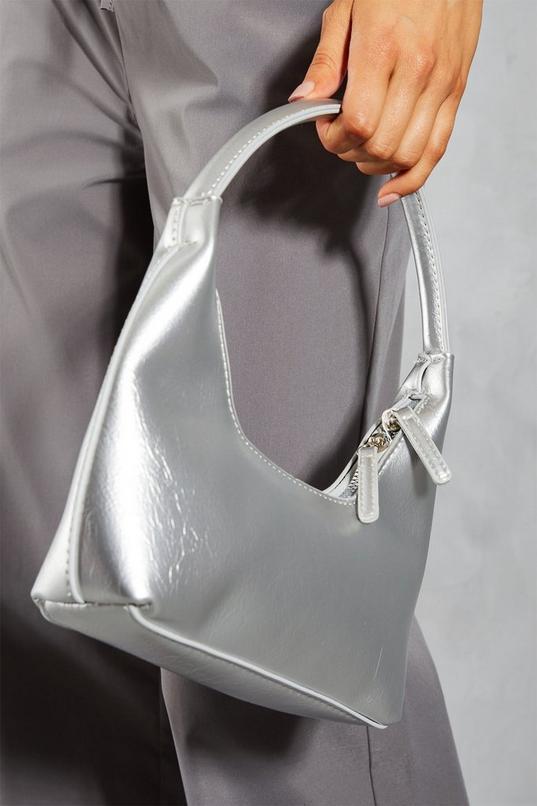 Metallic Double Zip Handbag Product Image