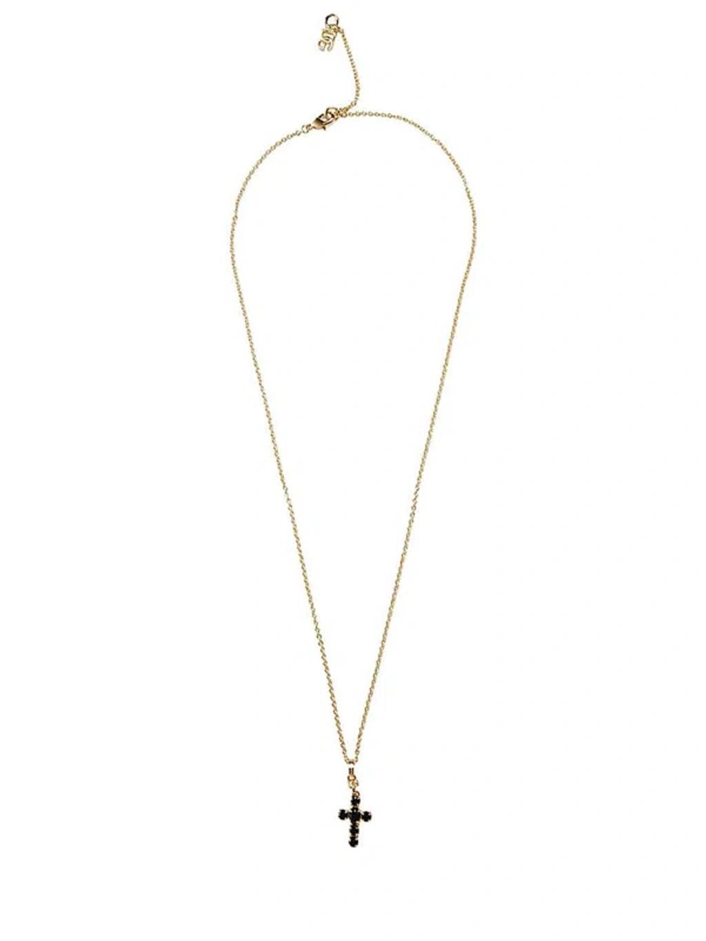 Necklace With Logo And Charm In Gold Product Image