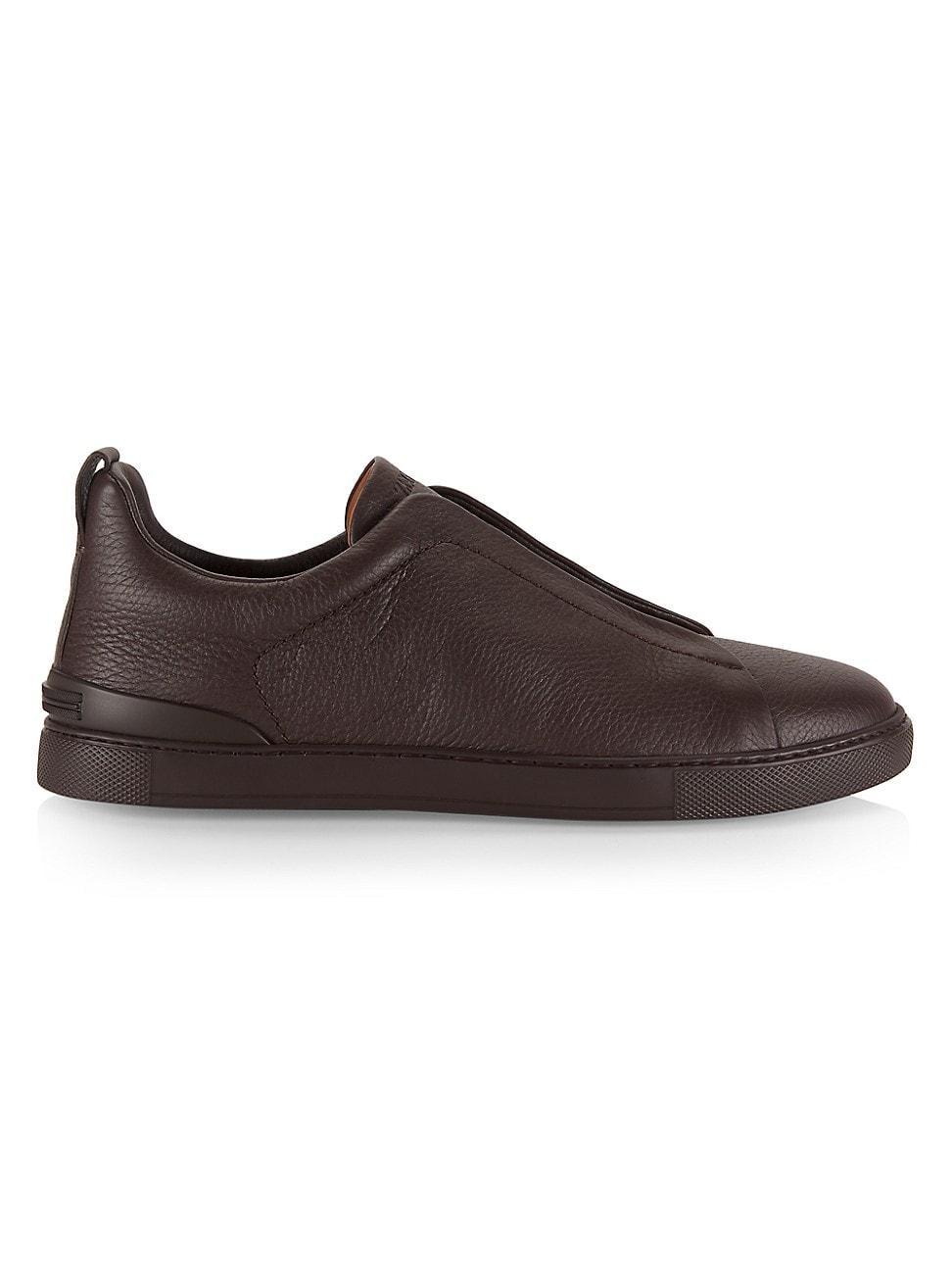 ZEGNA Triple Stitch Deerskin Slip-On Sneaker Product Image