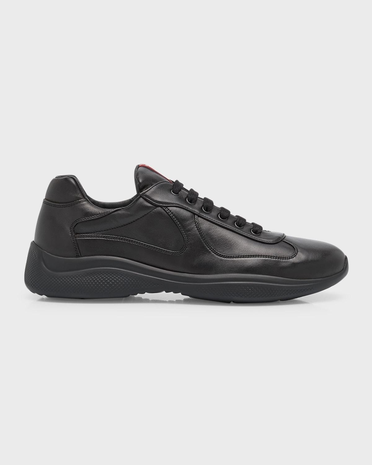 Men's Americas Cup Napa Leather Low-Top Sneakers Product Image