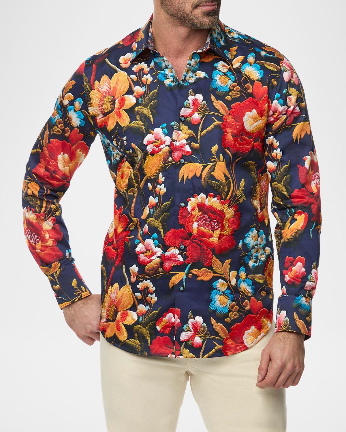 Mens Manchester Floral Sport Shirt Product Image