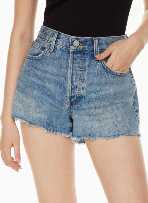 the ex-boyfriend hi-rise denim short Product Image