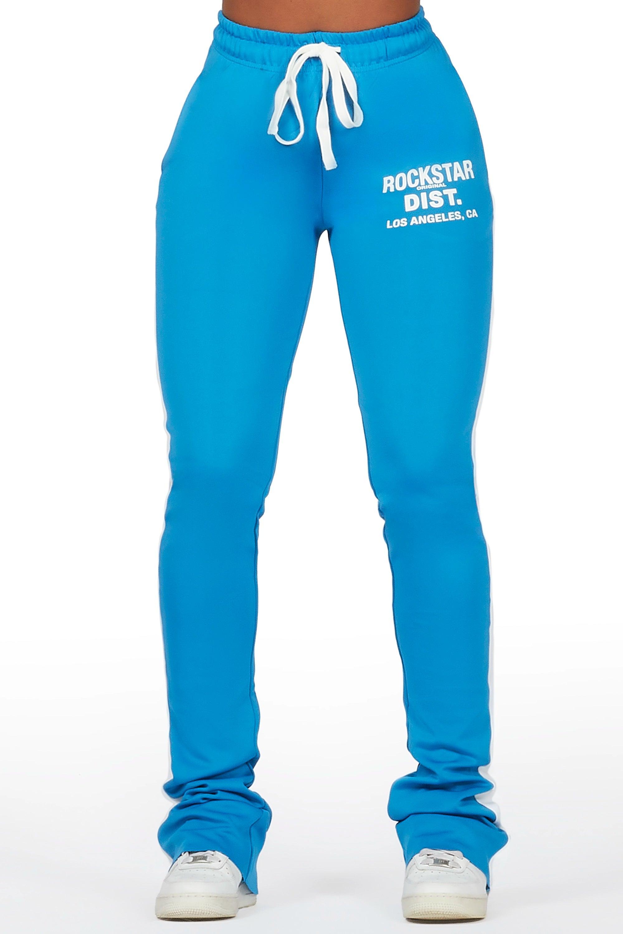 Savannah Blue Super Stacked Track Pant Female Product Image