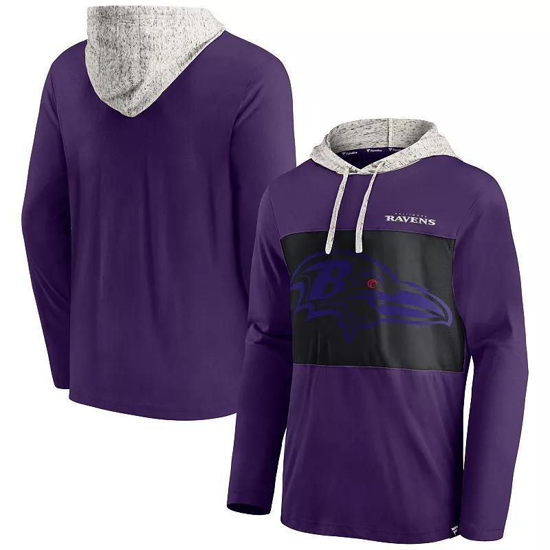 Mens Fanatics Purple Baltimore Ravens Long Sleeve Hoodie T-shirt Product Image