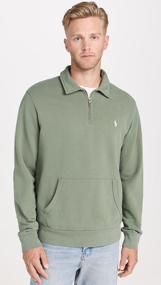 Polo Ralph Lauren Loopback Terry Half Zip Sweatshirt | Shopbop Product Image