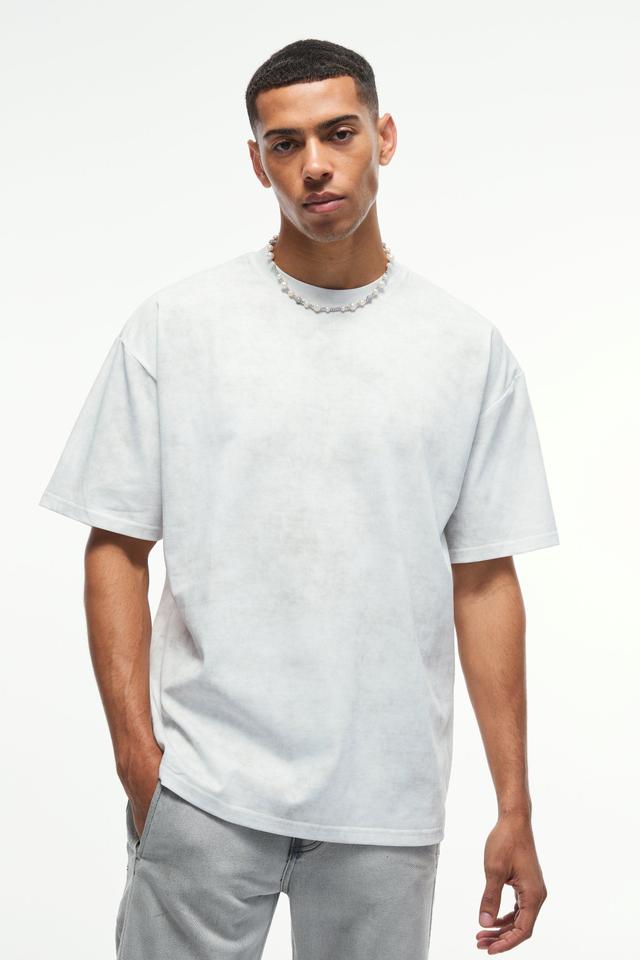 Oversized Wash Texture T-shirt | boohooMAN USA Product Image