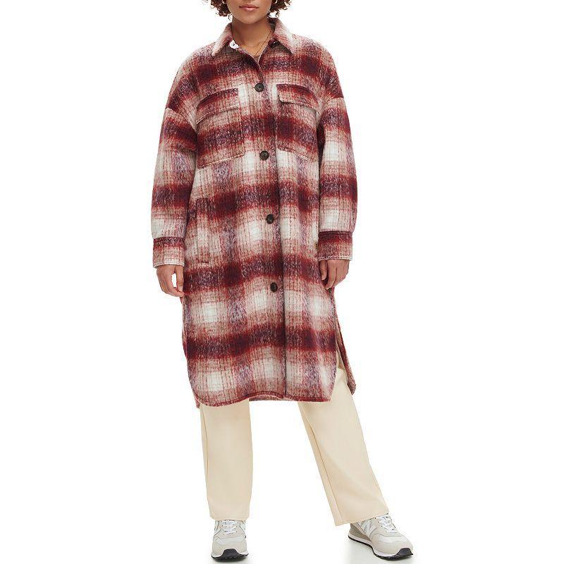 levis Plaid Longline Coat Product Image