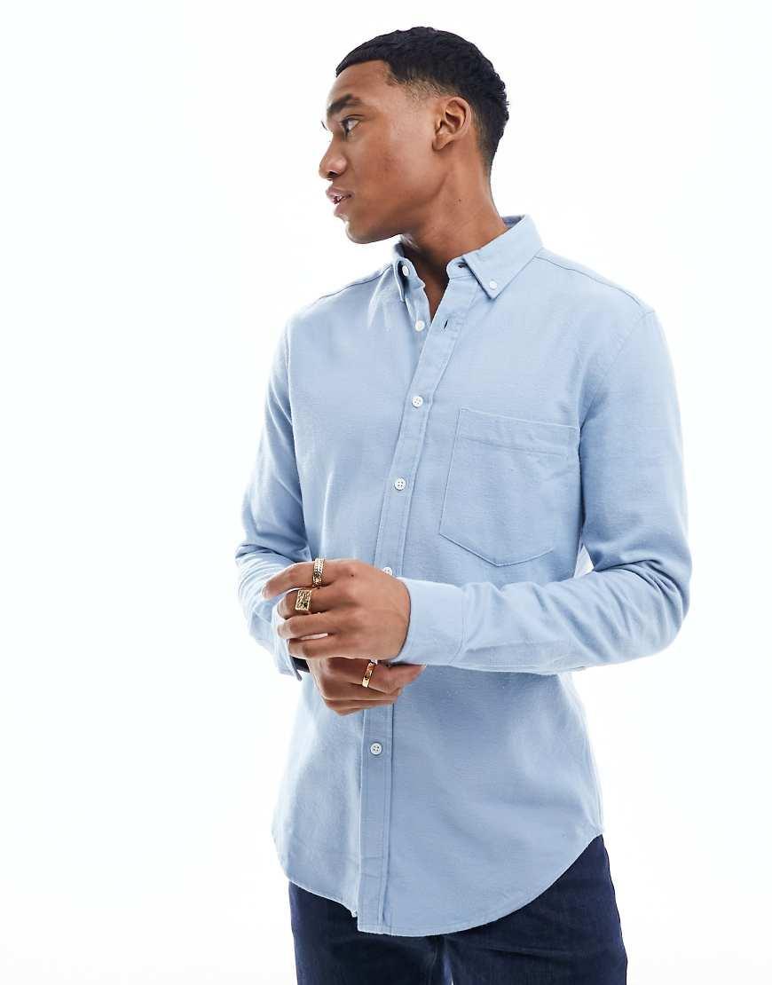 ASOS DESIGN brushed oxford shirt product image