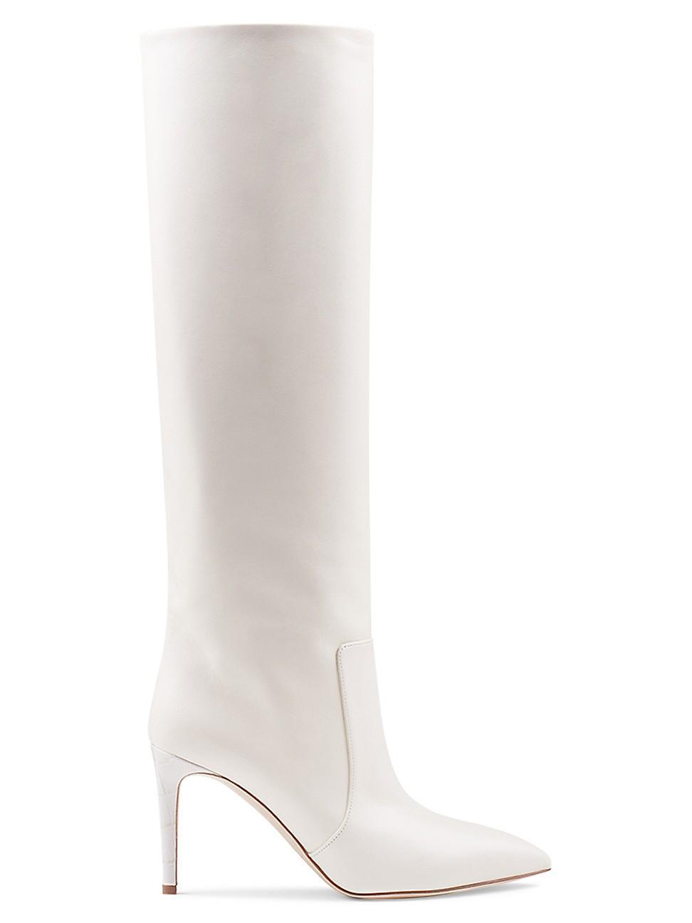 Womens Knee-High Leather Stiletto Boots Product Image