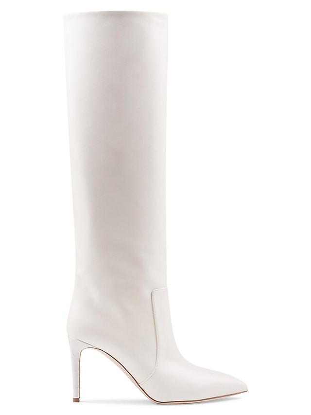 Womens 60MM Knee-High Leather Stiletto Boots Product Image