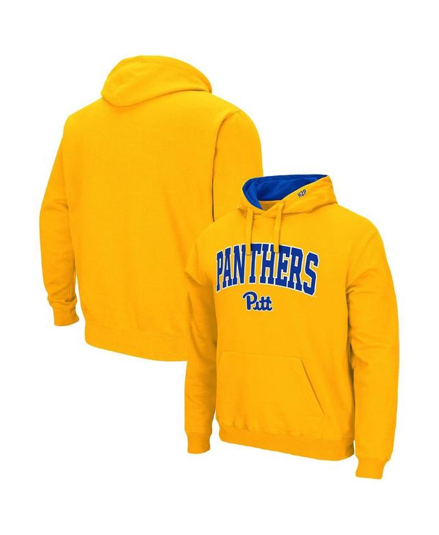 Mens Colosseum Pitt Panthers Arch & Team Logo 3.0 Pullover Hoodie Product Image