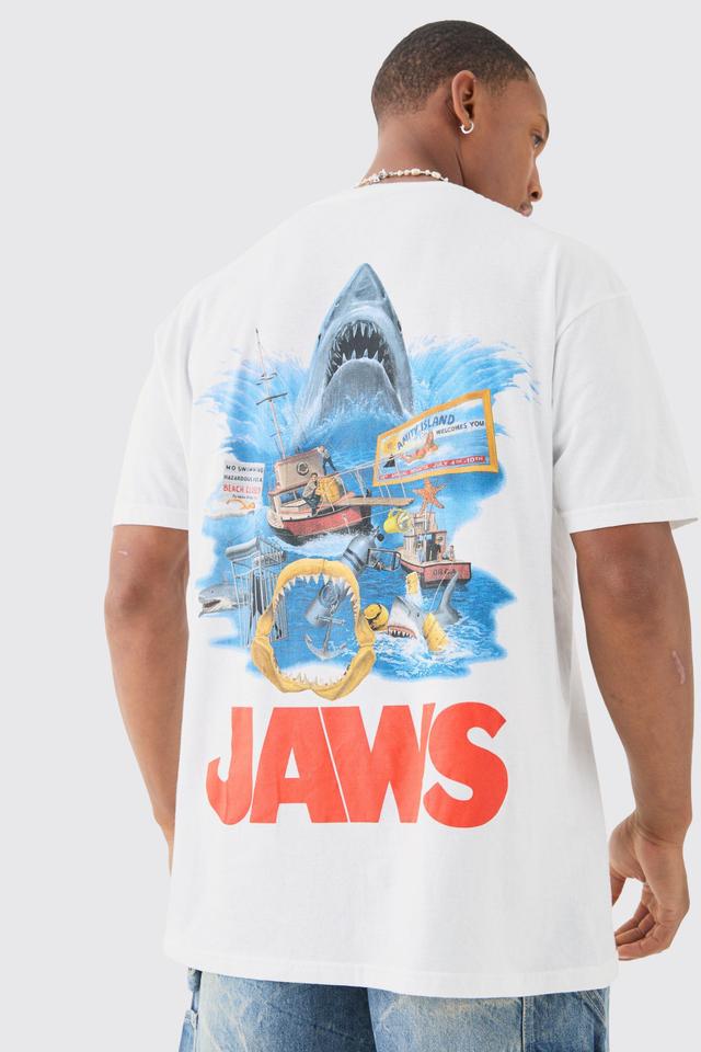 Oversized Jaws License T-shirt | boohooMAN USA Product Image