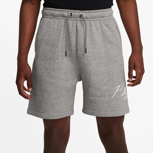 Jordan Mens Jordan Essential Fleece HBR Shorts - Mens White/Carbon Heather Product Image