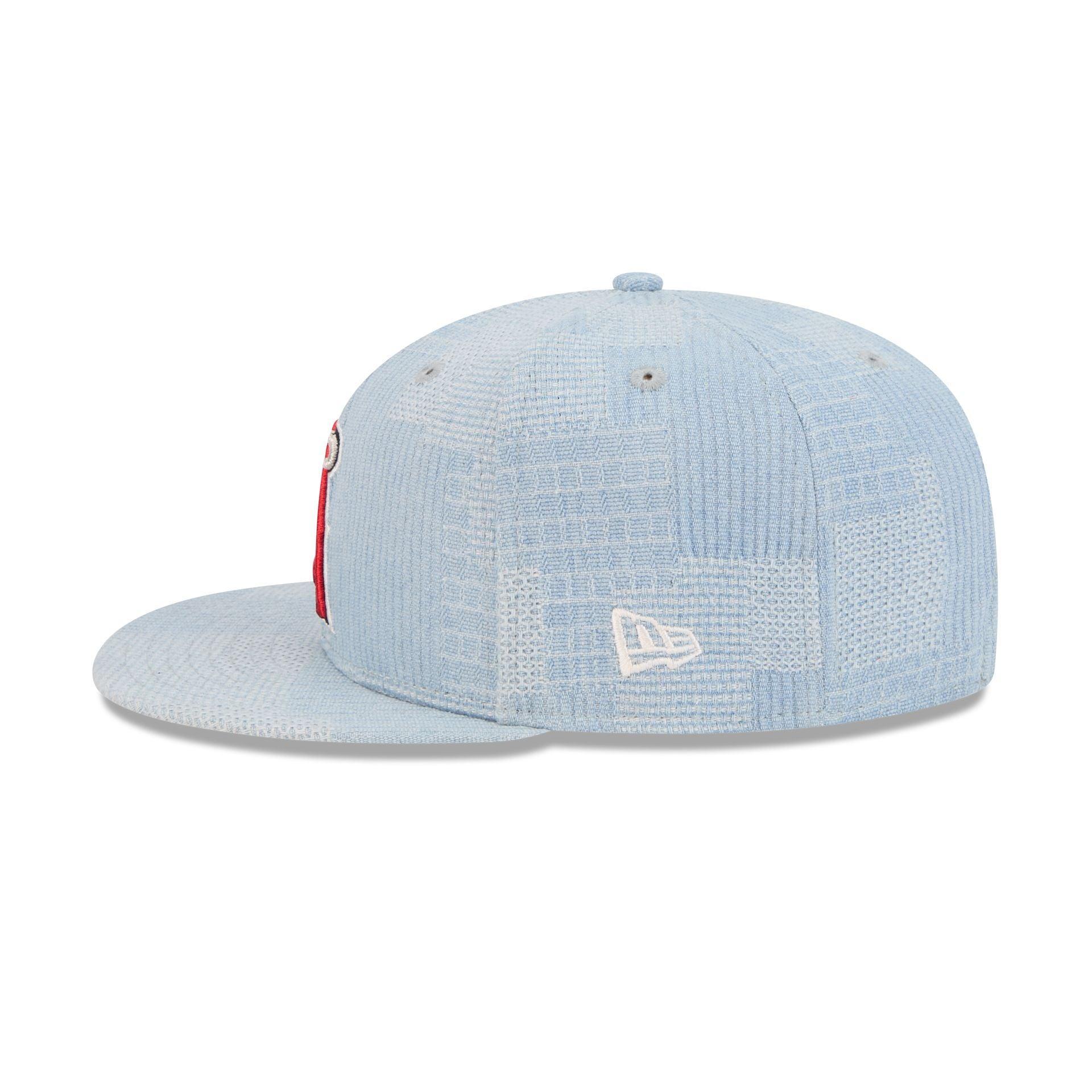 Los Angeles Angels Denim Patchwork 9FIFTY Snapback Hat Male Product Image