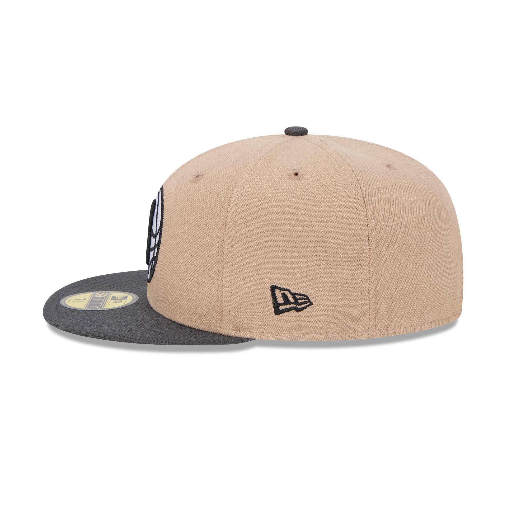 Brooklyn Nets Camel 59FIFTY Fitted Hat Male Product Image